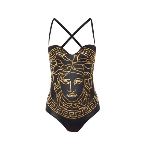 versace black gold swim|versace bathing suits.